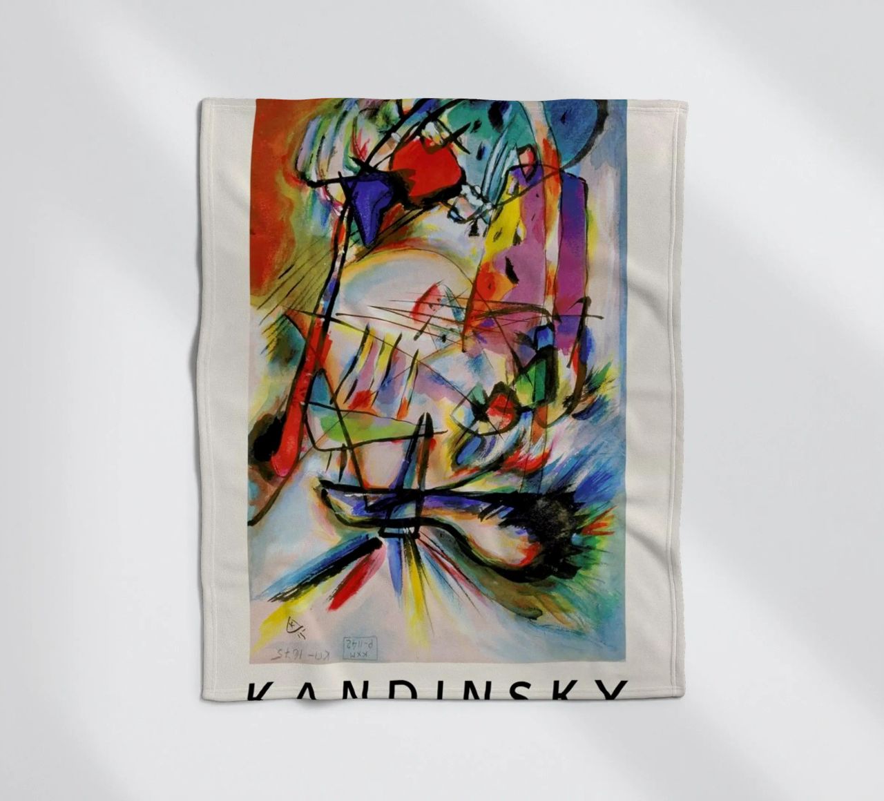 Kandinsky - Komposition Zwecklos coperta in pile da ARTOTHEK