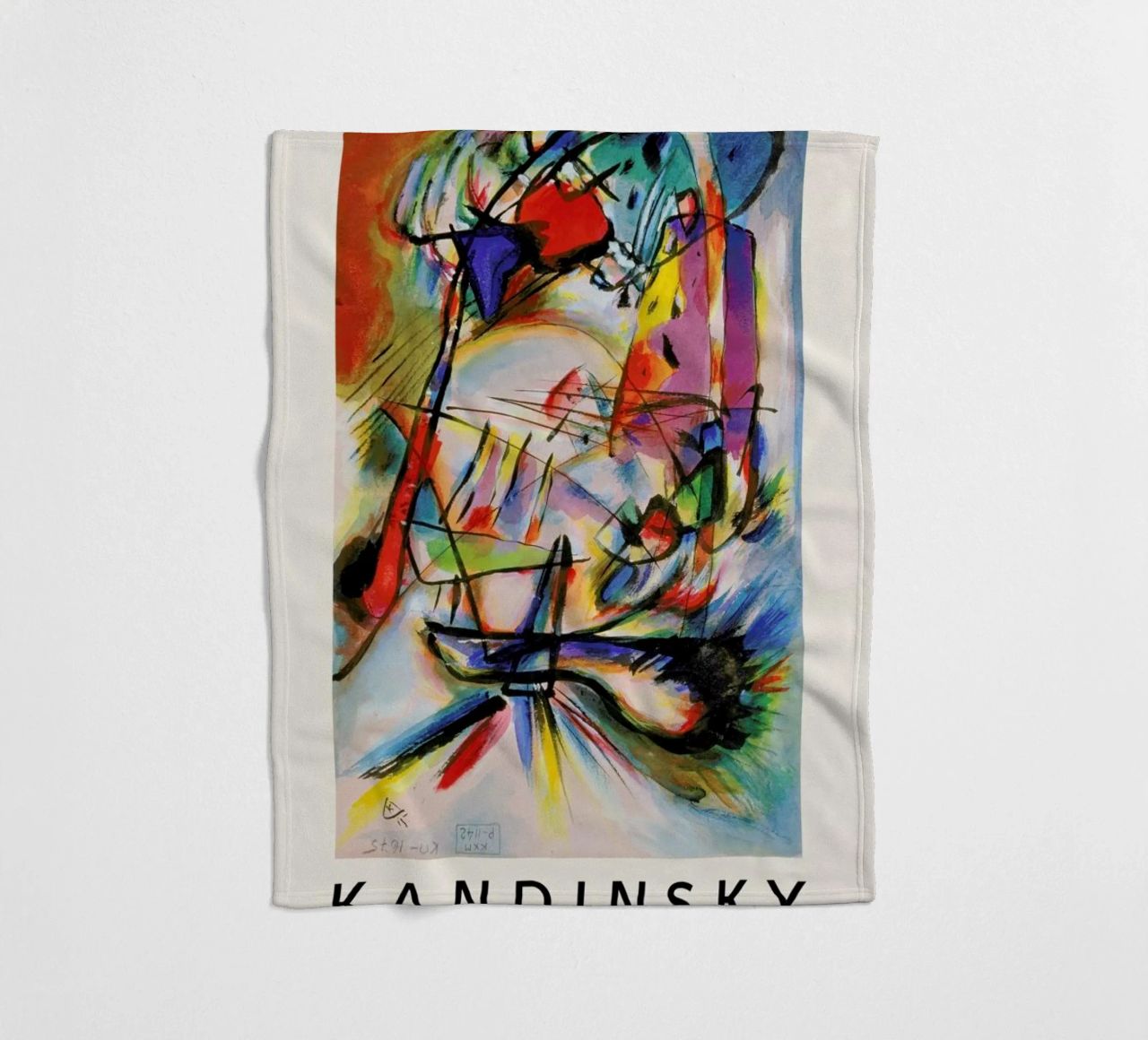 Kandinsky - Komposition Zwecklos coperta in pile da ARTOTHEK