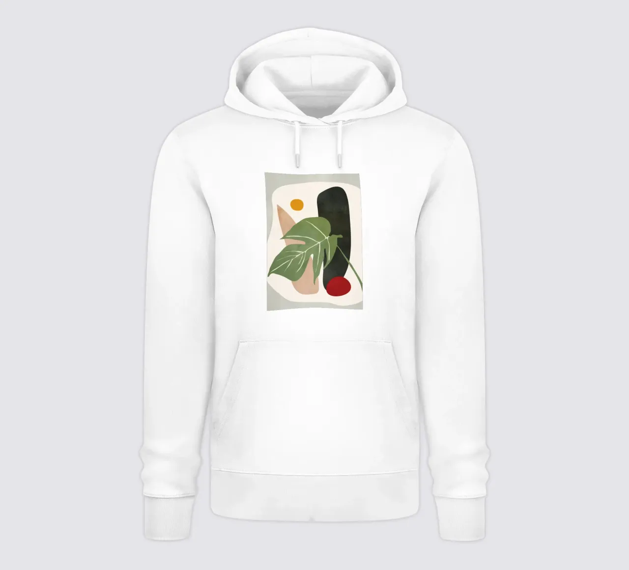 Abstract Monstera Leaf felpa con cappuccio da cityart
