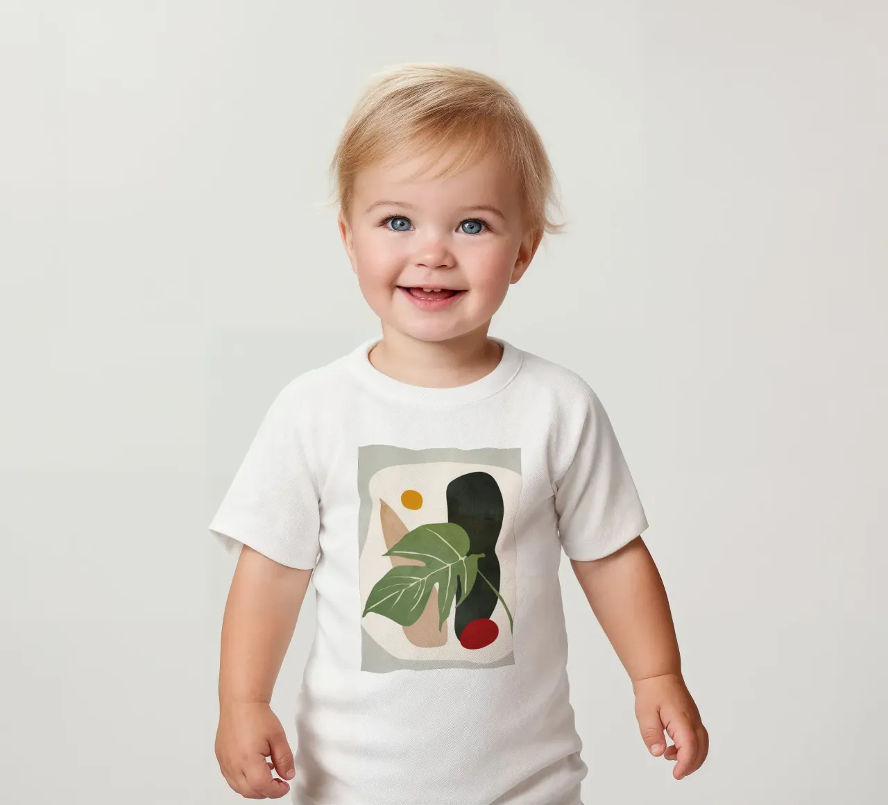 Abstract Monstera Leaf maglietta neonato da cityart