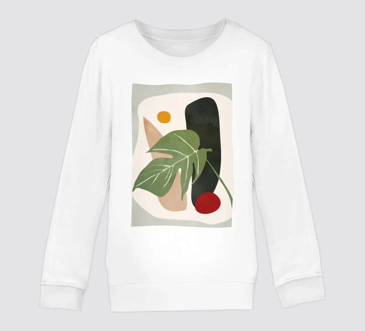 Abstract Monstera Leaf felpa bambino da cityart