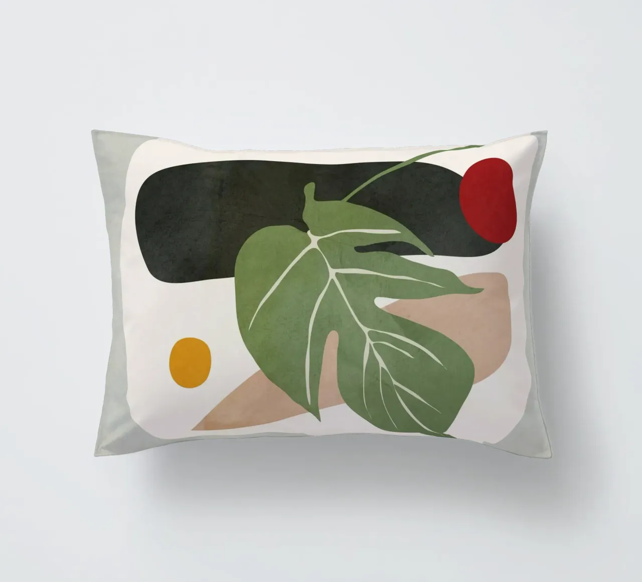 Abstract Monstera Leaf cuscino da cityart