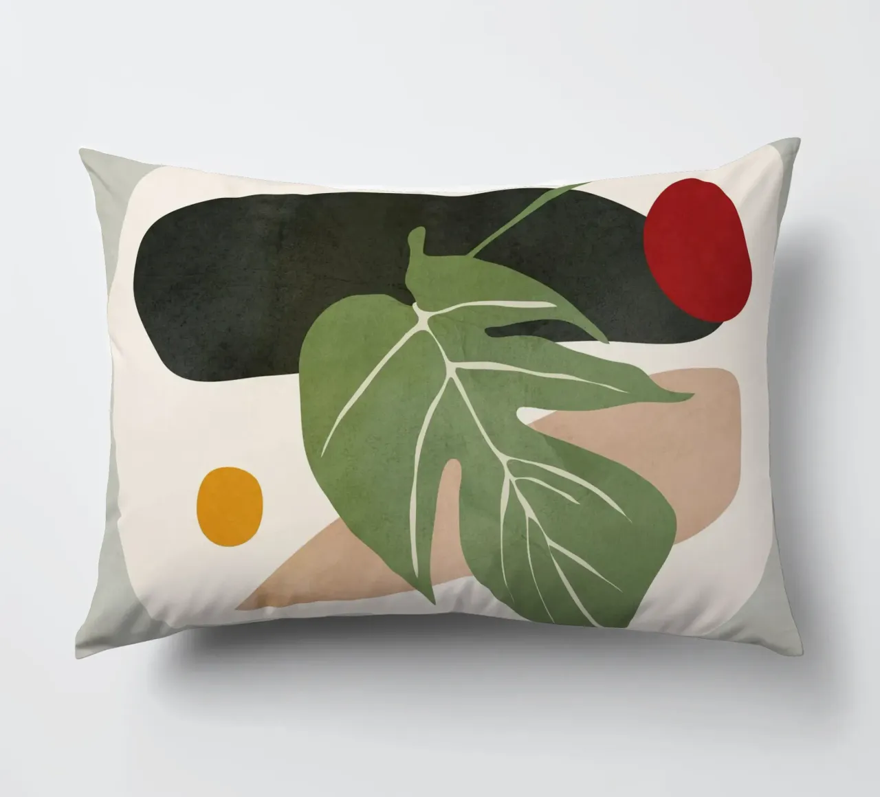 Abstract Monstera Leaf cuscino da cityart
