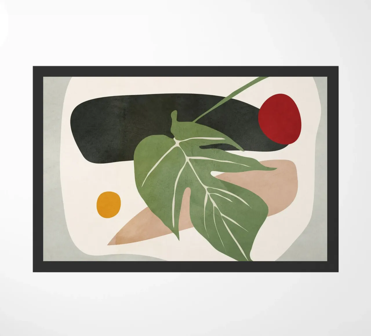 Abstract Monstera Leaf zerbino da cityart