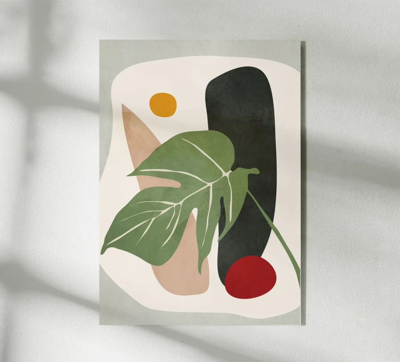 Abstract Monstera Leaf plexiglass da cityart