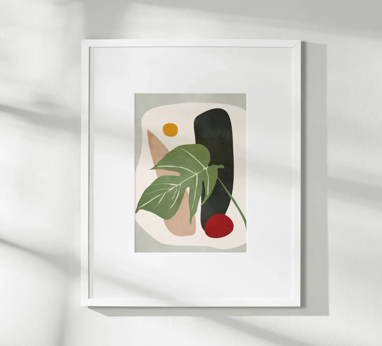 Abstract Monstera Leaf carta hahnemühle da cityart