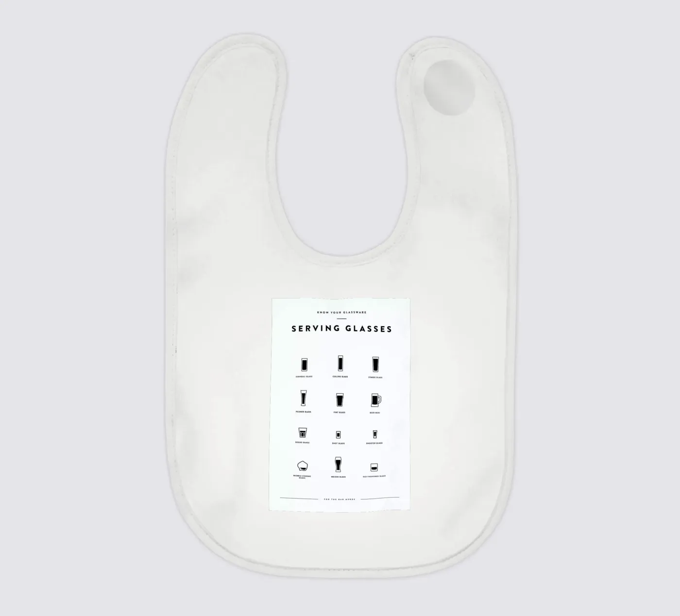 Serving Glass Chart Babylätzchen von daylight design studio