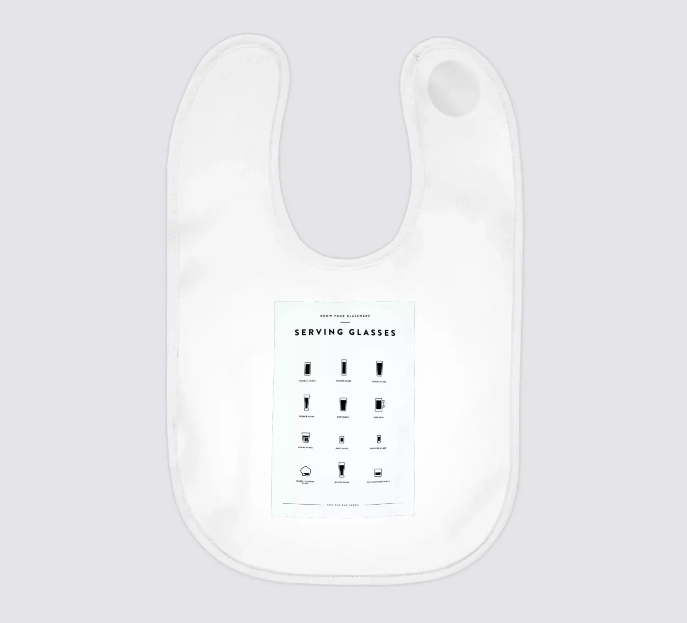 Serving Glass Chart Babylätzchen von daylight design studio