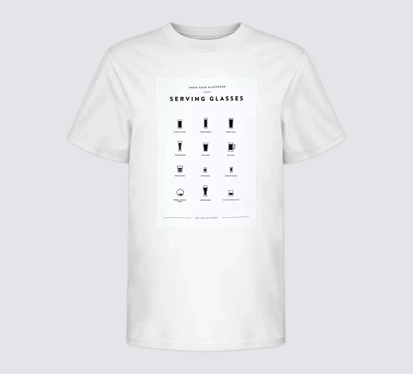 Serving Glass Chart t-shirt bambini da daylight design studio