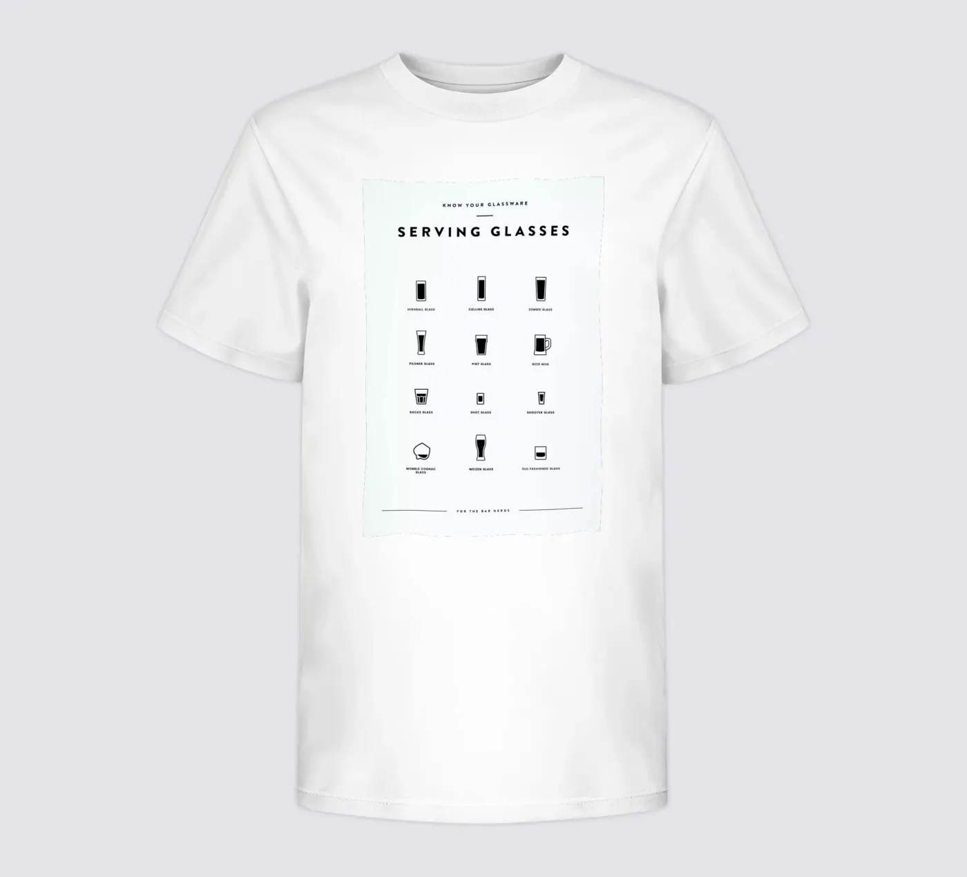 Serving Glass Chart t-shirt bambini da daylight design studio