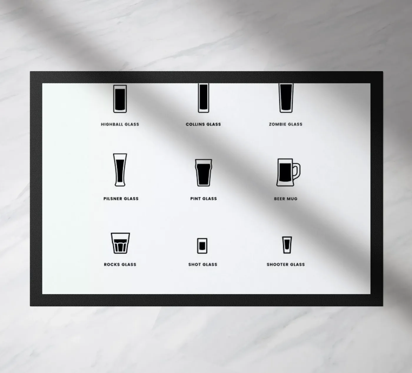 Serving Glass Chart zerbino da daylight design studio
