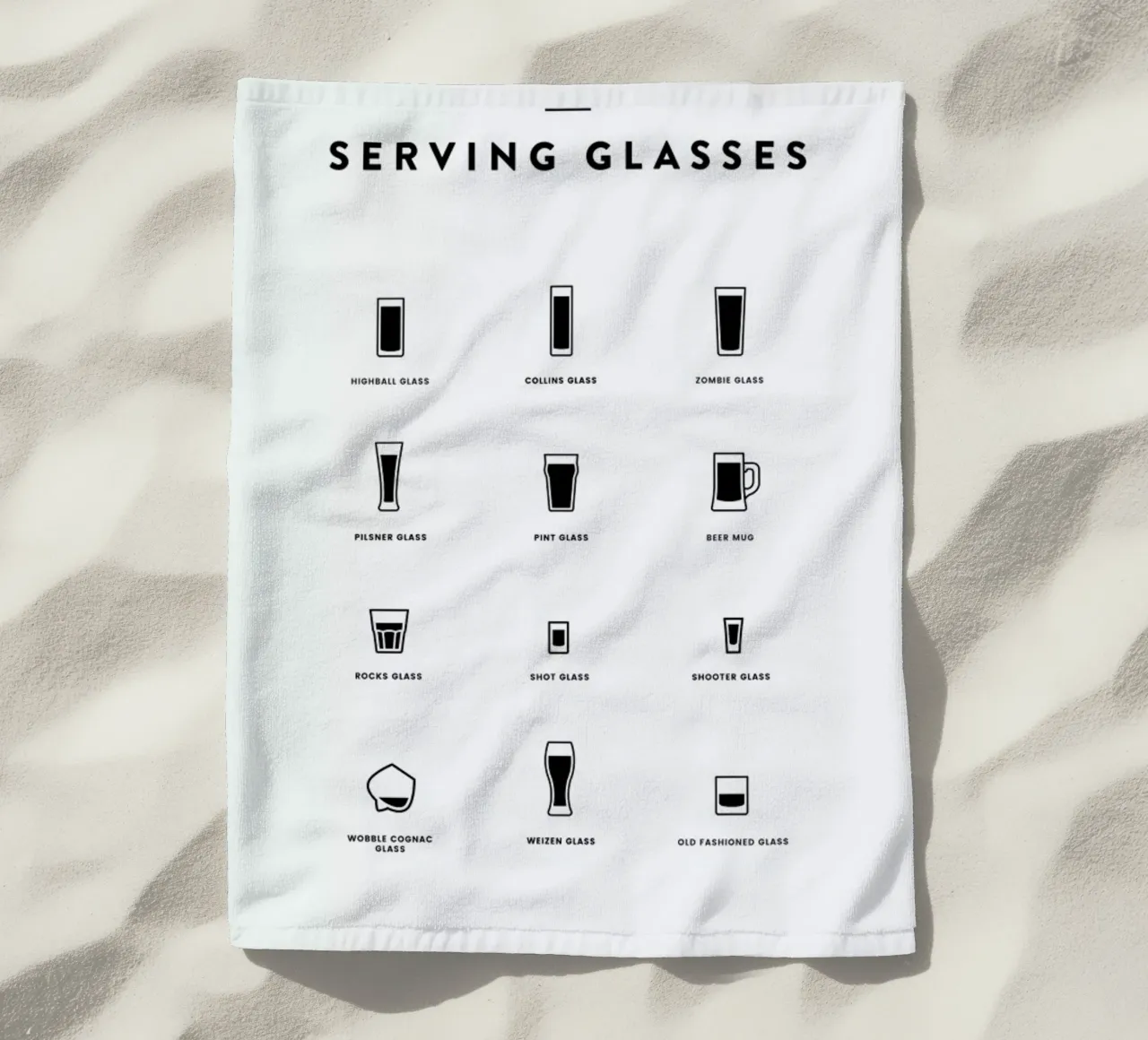 Serving Glass Chart telo mare da daylight design studio