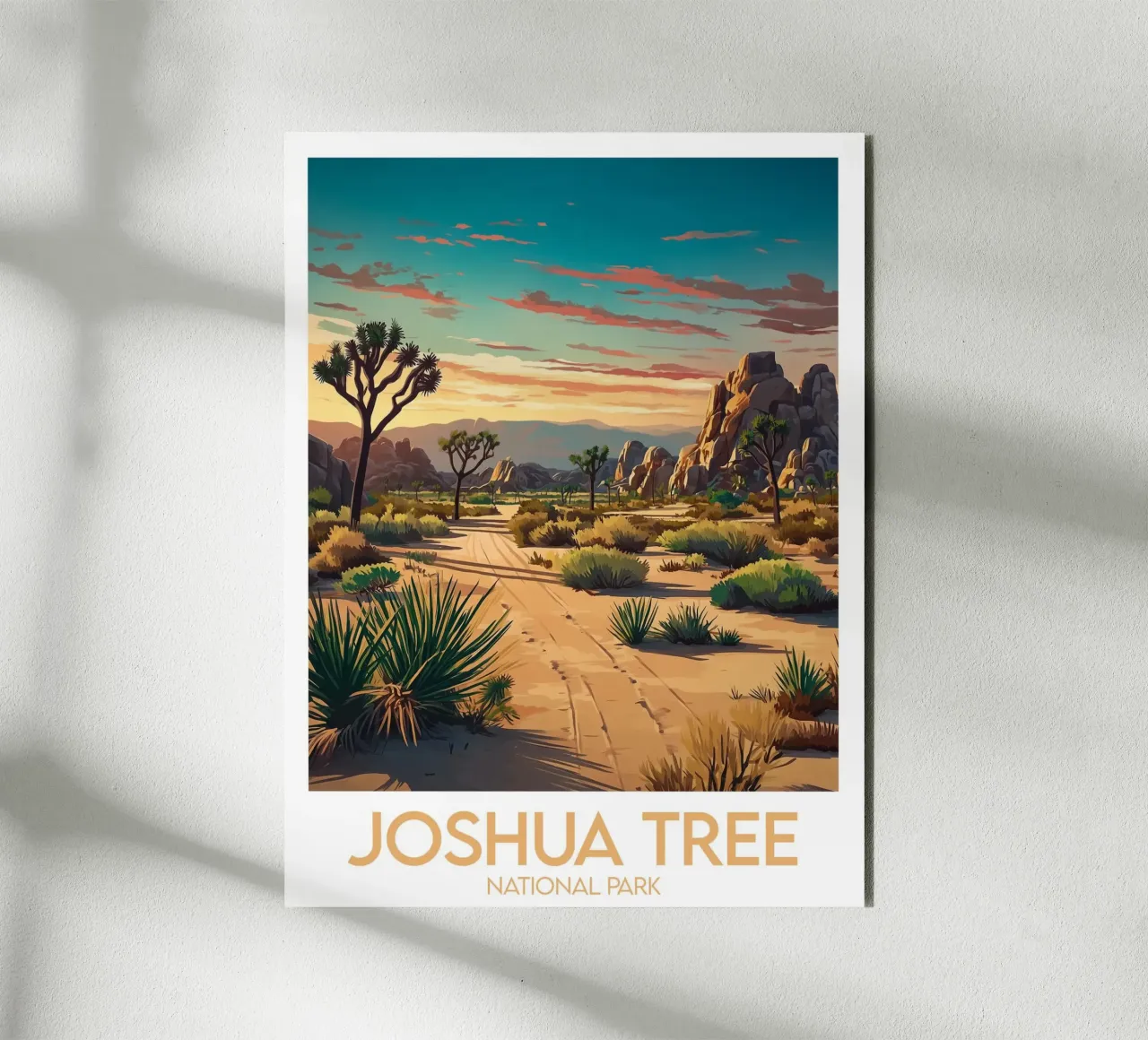 Parco nazionale di Joshua Tree alluminio dibond da Frame the World