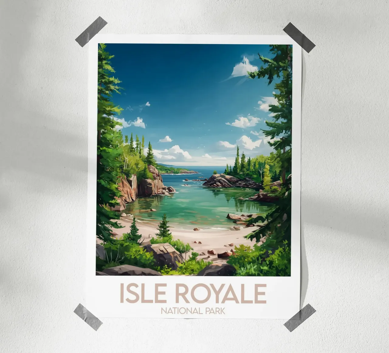 Poster Isle Royale National Park Vereinigte Staaten Poster von Frame the World