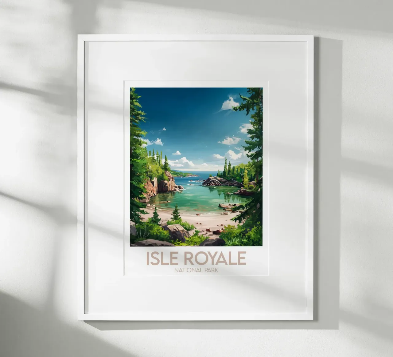 Poster Isle Royale National Park Vereinigte Staaten Poster von Frame the World