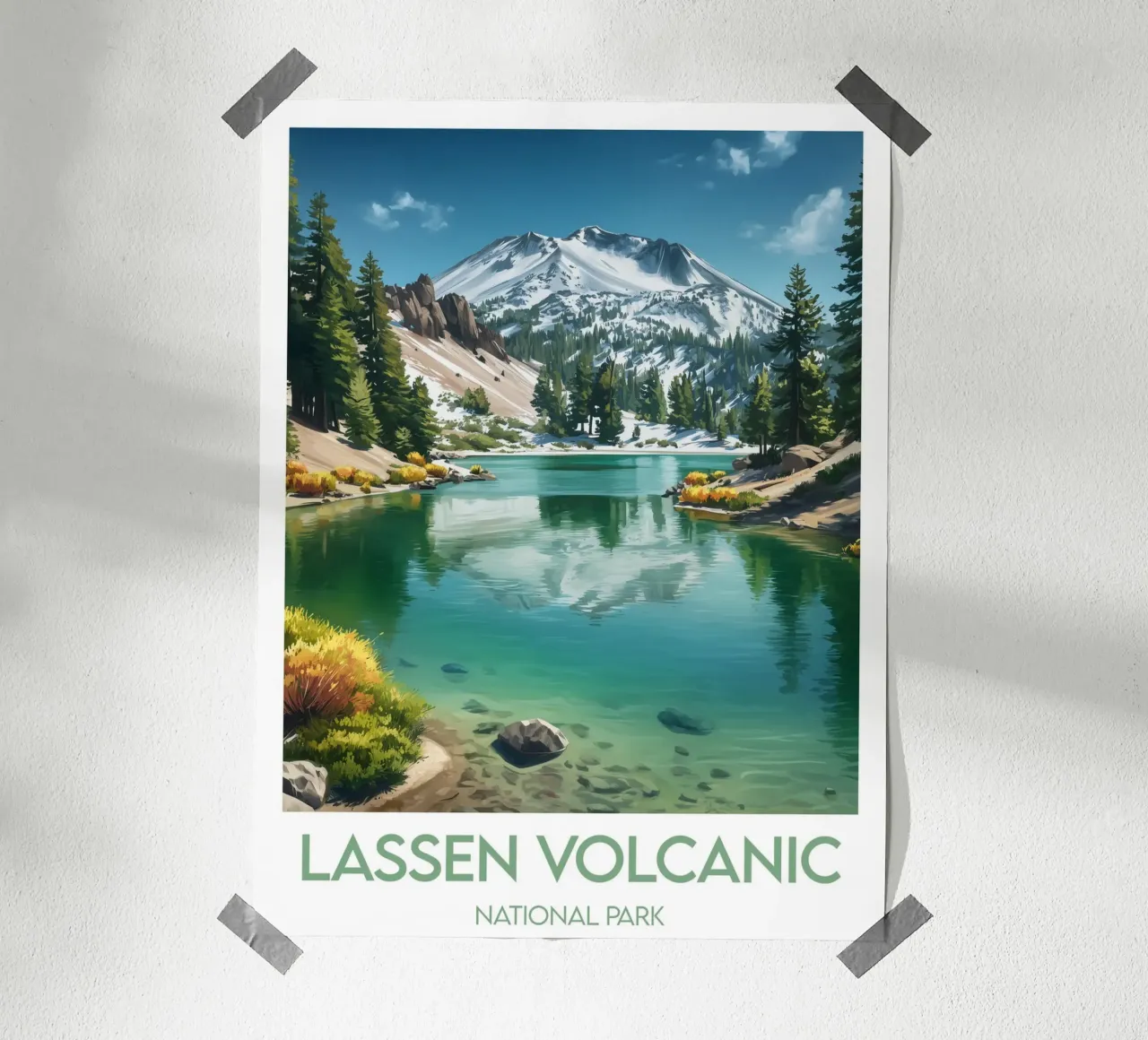 Parco nazionale vulcanico di Lassen poster da Frame the World