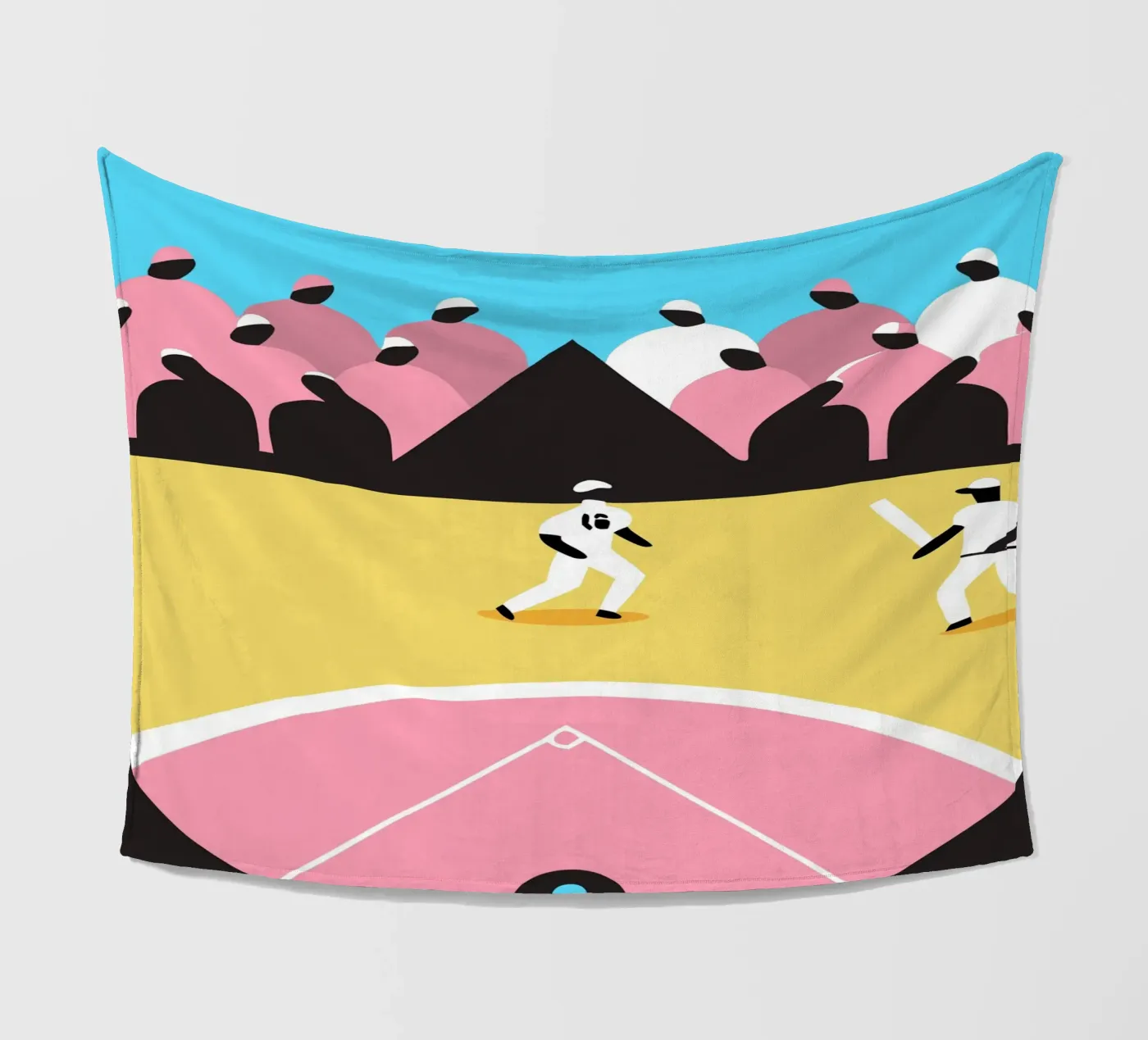 Playing Baseball Fleecedecke von LOOK DIFFERENT