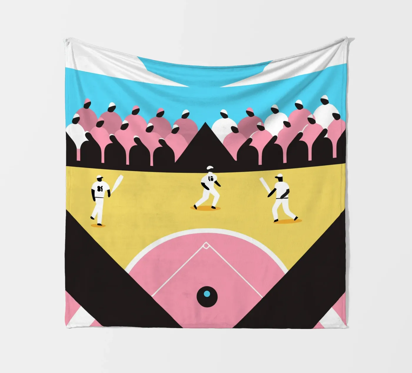 Playing Baseball Fleecedecke von LOOK DIFFERENT