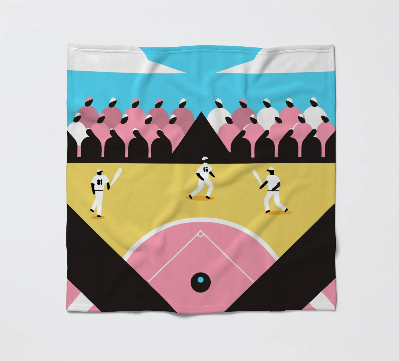 Playing Baseball Fleecedecke von LOOK DIFFERENT