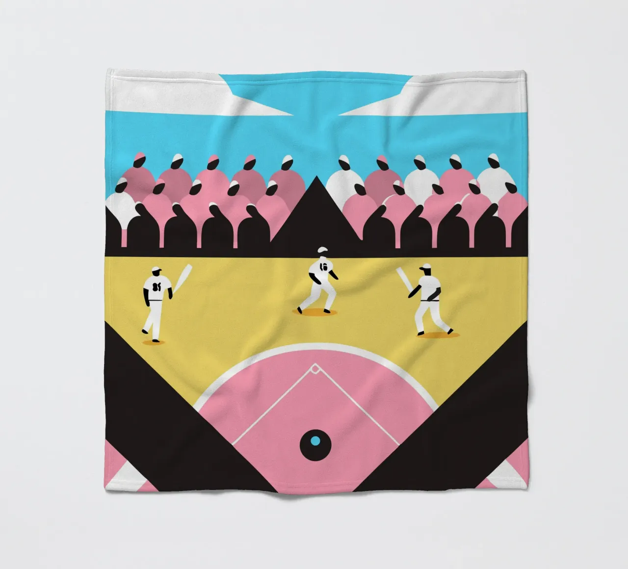 Playing Baseball Fleecedecke von LOOK DIFFERENT