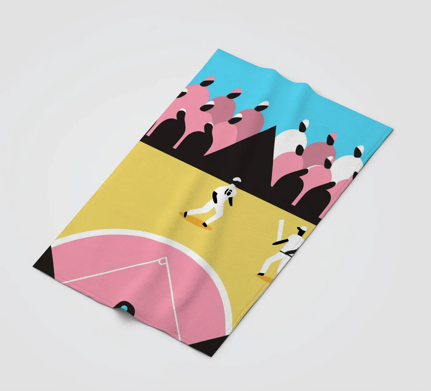 Playing Baseball Fleecedecke von LOOK DIFFERENT