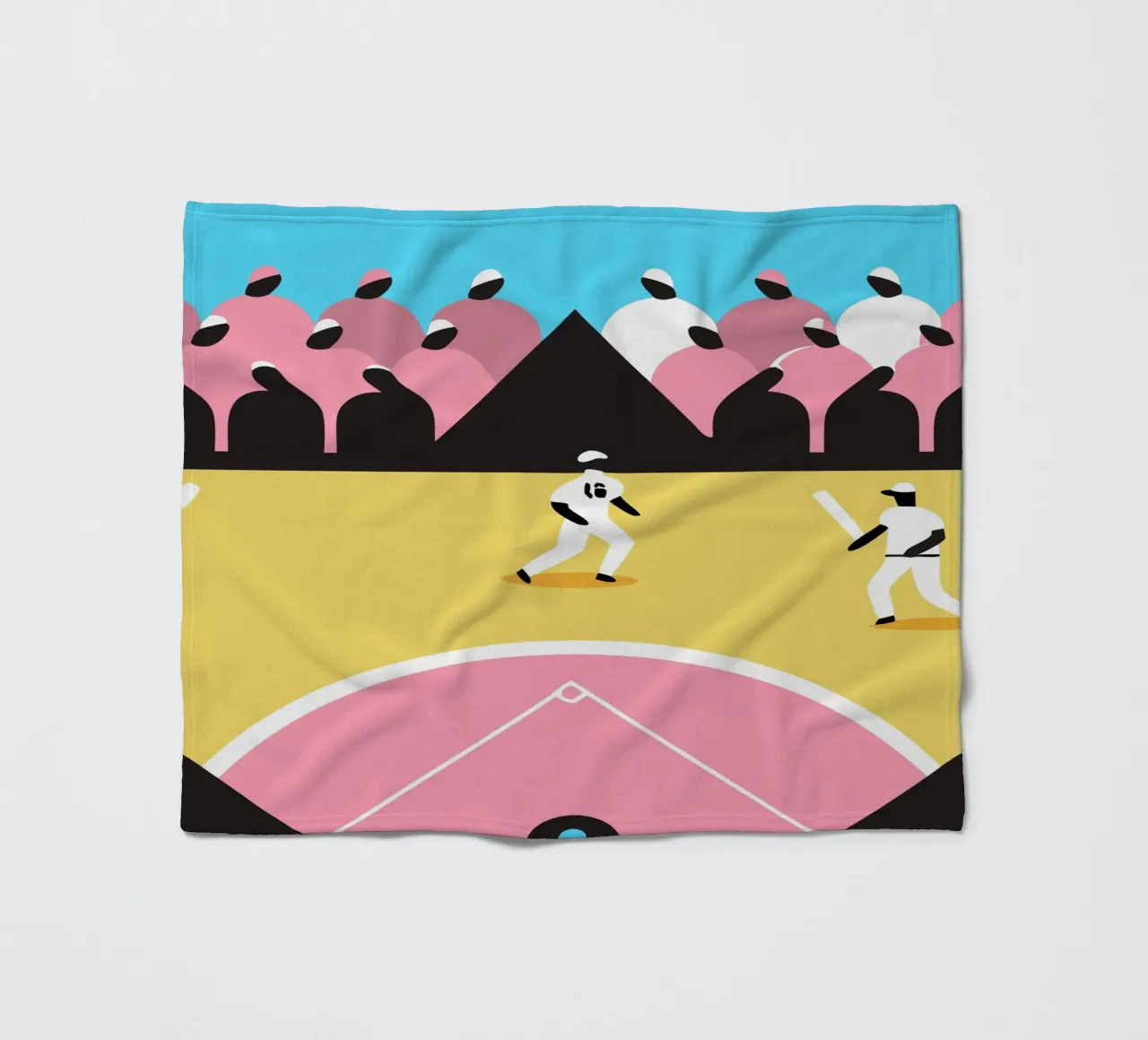 Playing Baseball Fleecedecke von LOOK DIFFERENT