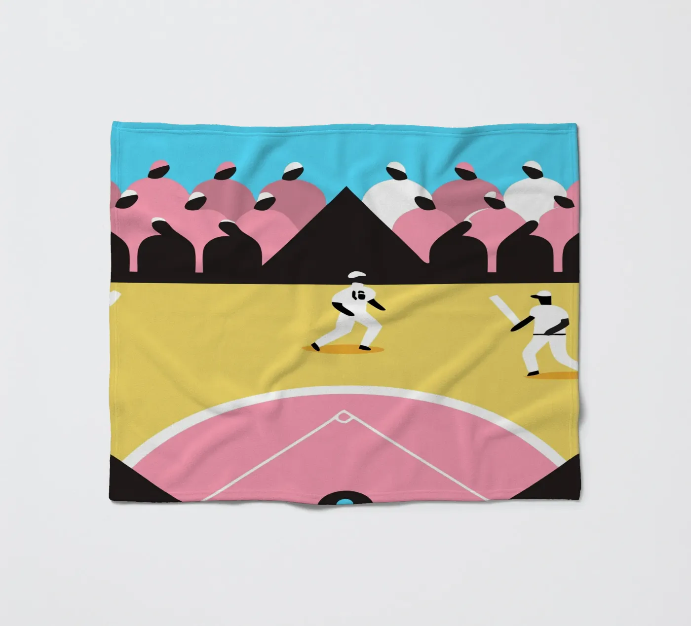 Playing Baseball Fleecedecke von LOOK DIFFERENT