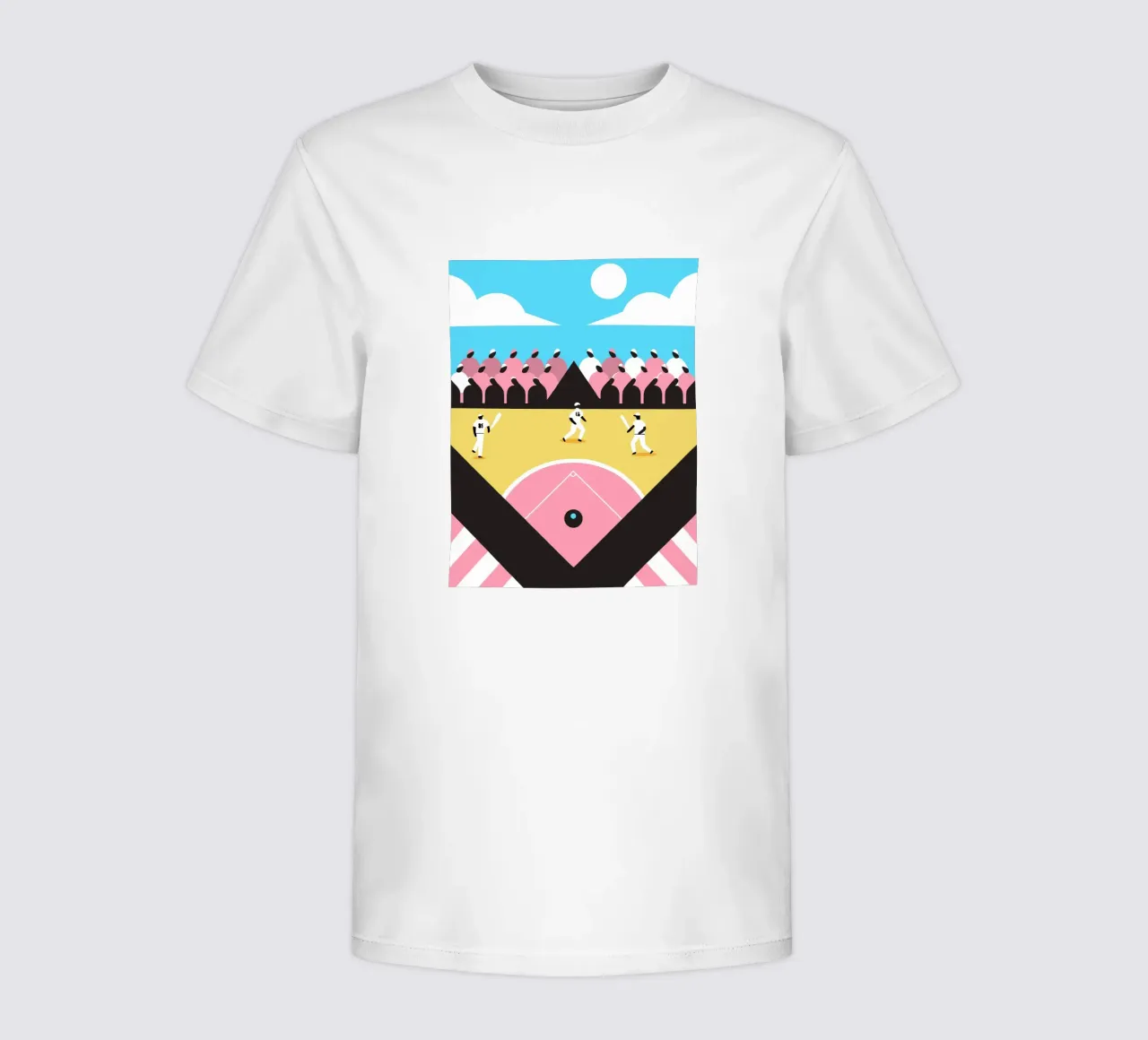 Giocare a baseball t-shirt bambini da LOOK DIFFERENT