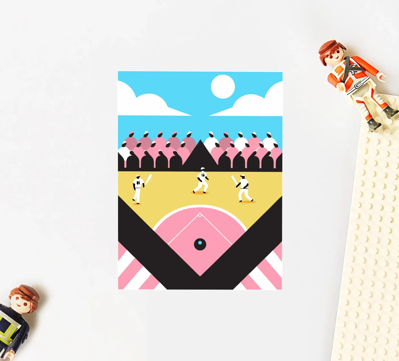 Honkbal spelen sticker van LOOK DIFFERENT