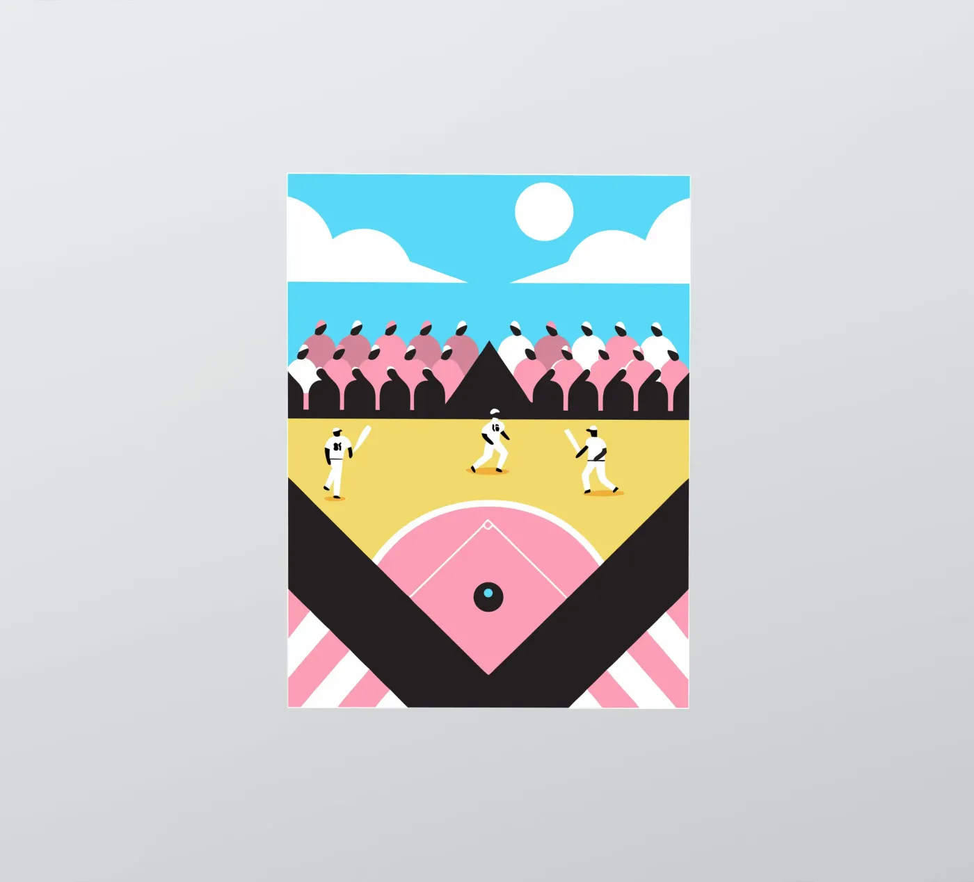 Honkbal spelen sticker van LOOK DIFFERENT