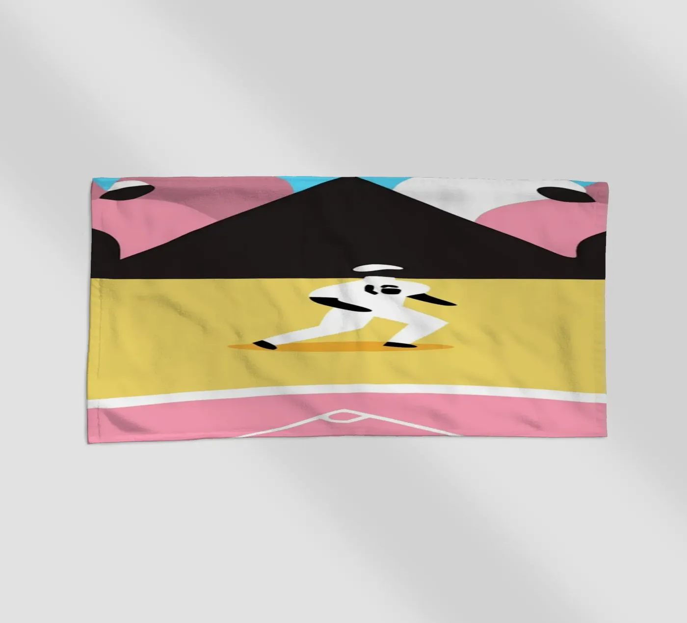 Playing Baseball serviette de plage de LOOK DIFFERENT