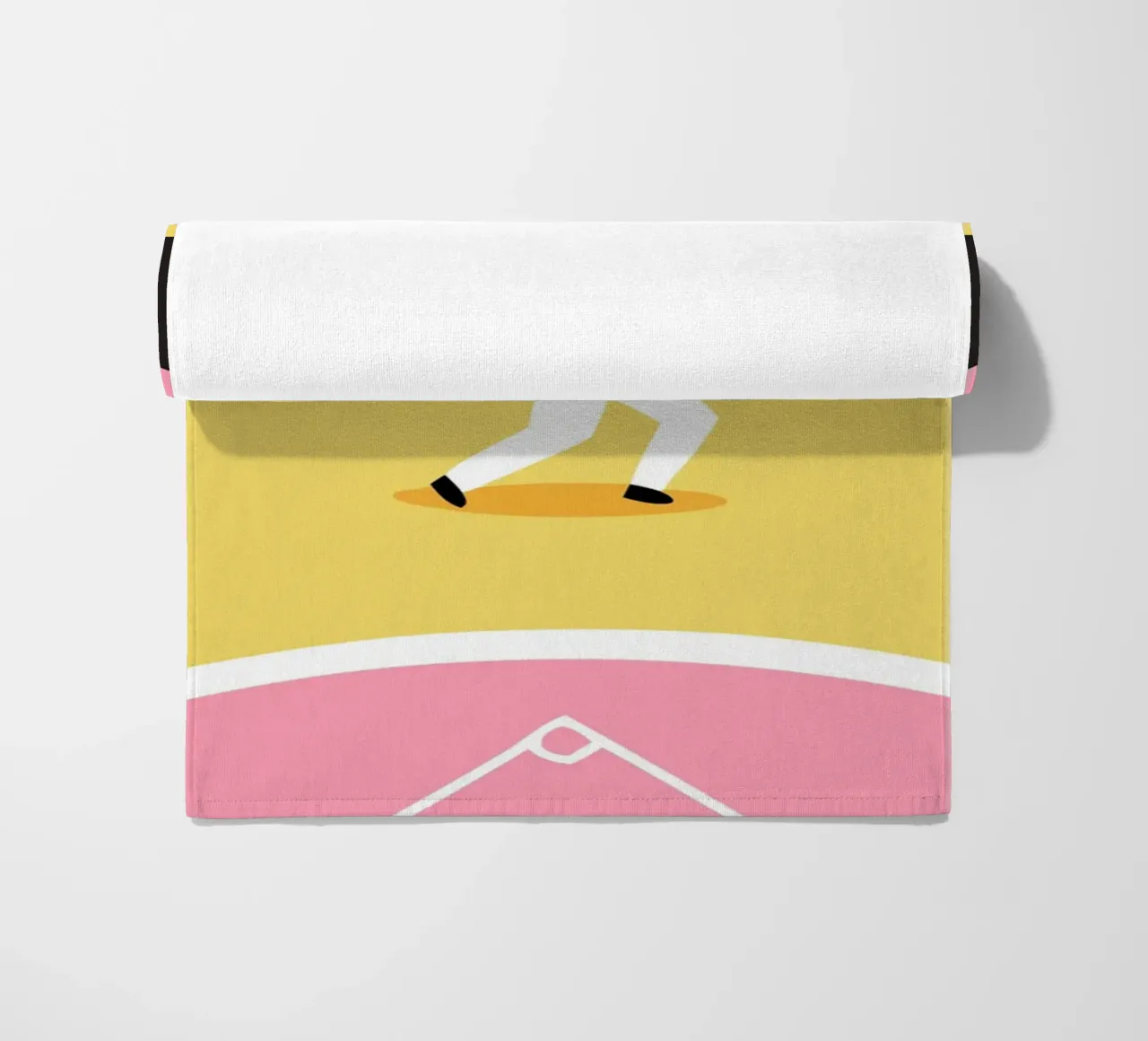 Playing Baseball beach towel by LOOK DIFFERENT