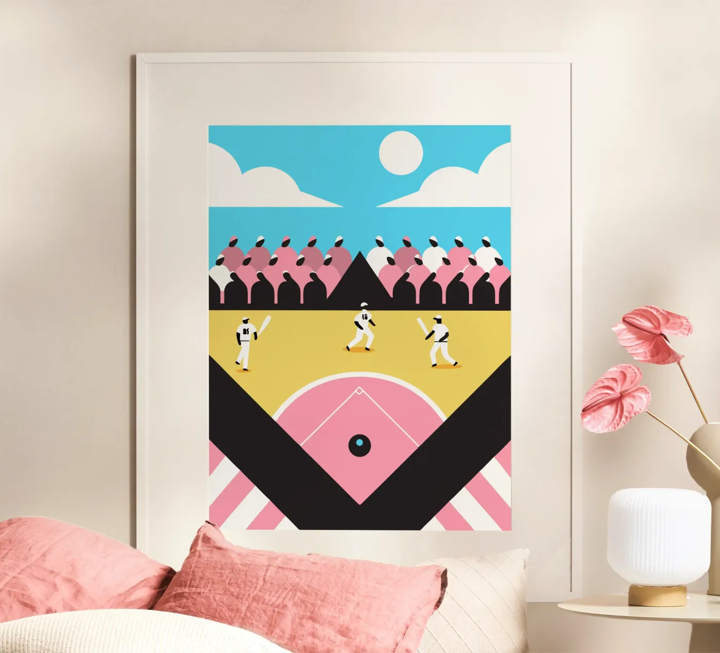 Playing Baseball Poster von LOOK DIFFERENT