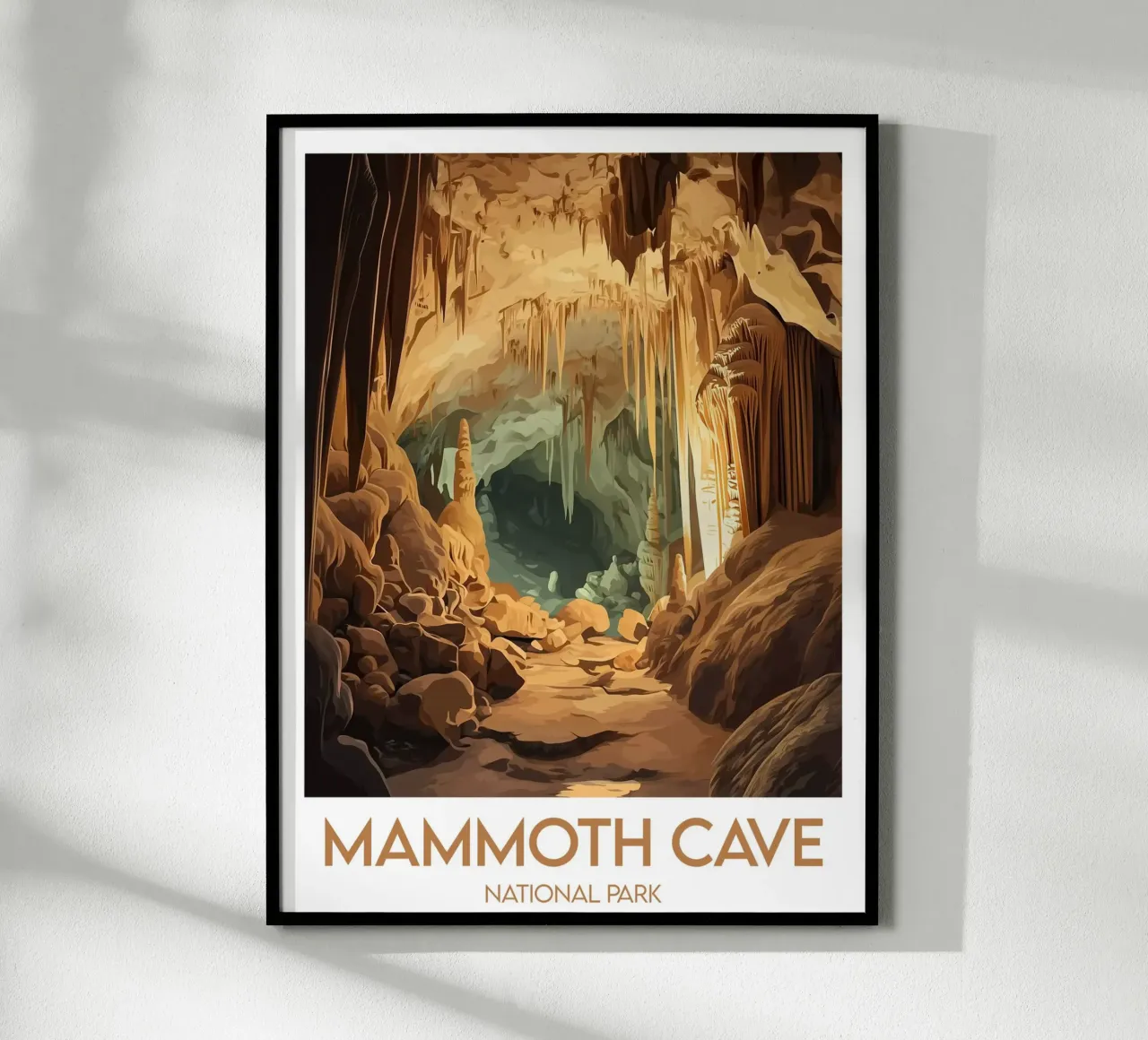 Affiche Mammoth Cave National Park poster con telaio in plastica da Frame the World