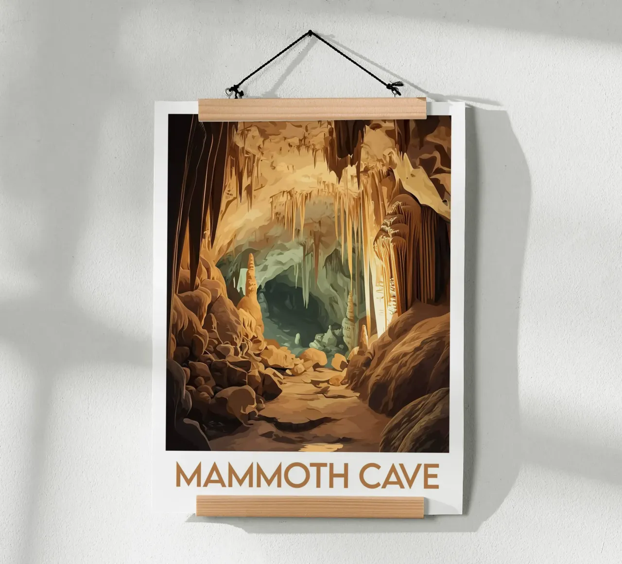 Affiche Mammoth Cave National Park poster con telaio in plastica da Frame the World
