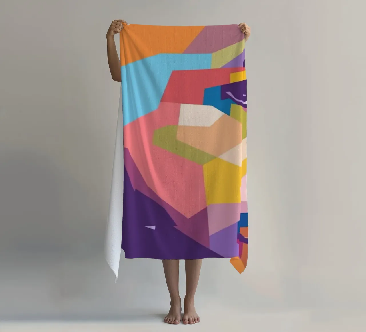 Lebron James LA Lakers beach towel by Hantamrata