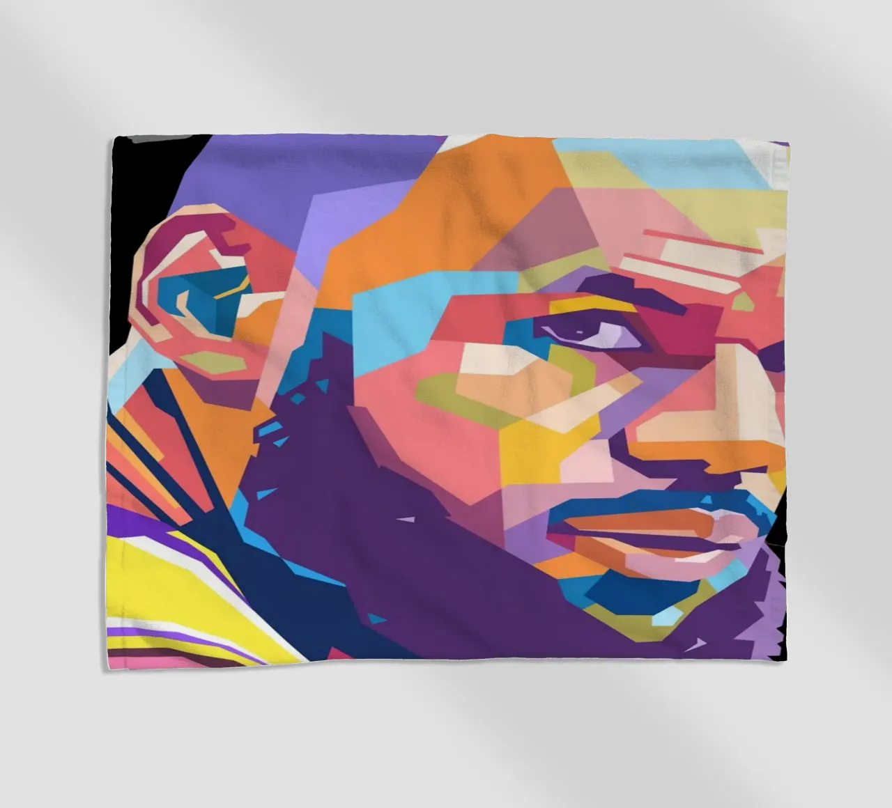 Lebron James LA Lakers beach towel by Hantamrata