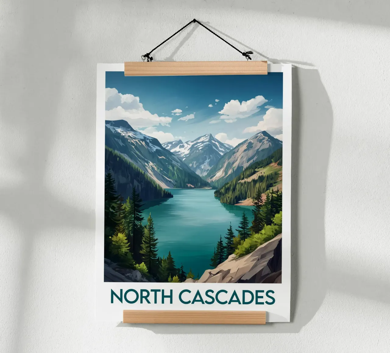 North Cascades National Park poster United States Poster von Frame the World