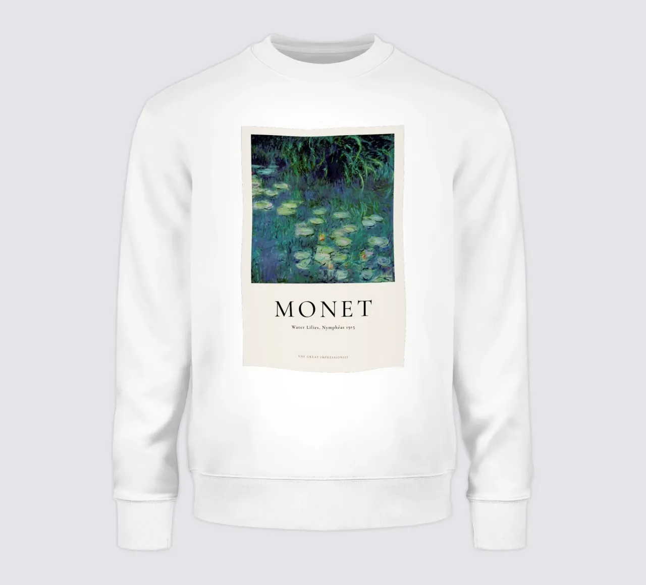 Monet - Water Lilies, Nymphéas felpa da ARTOTHEK