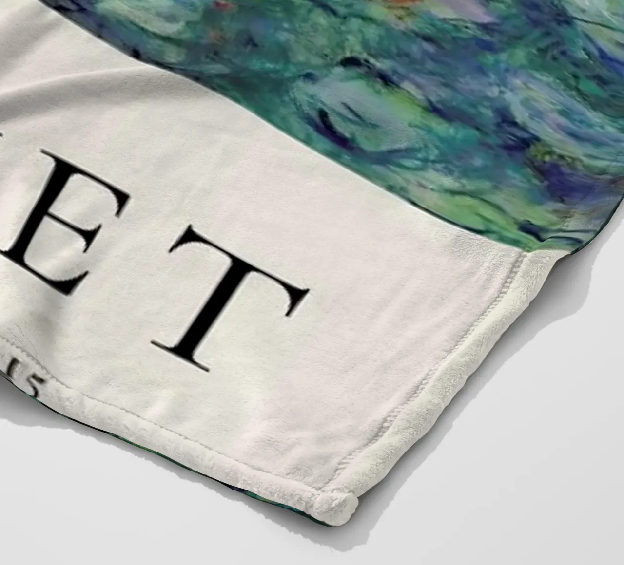 Monet - Water Lilies, Nymphéas fleece blanket by ARTOTHEK