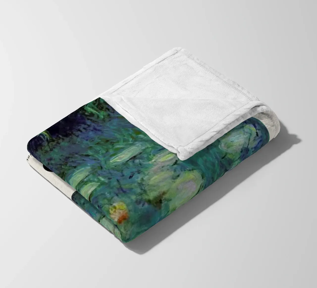 Monet - Water Lilies, Nymphéas fleece blanket by ARTOTHEK