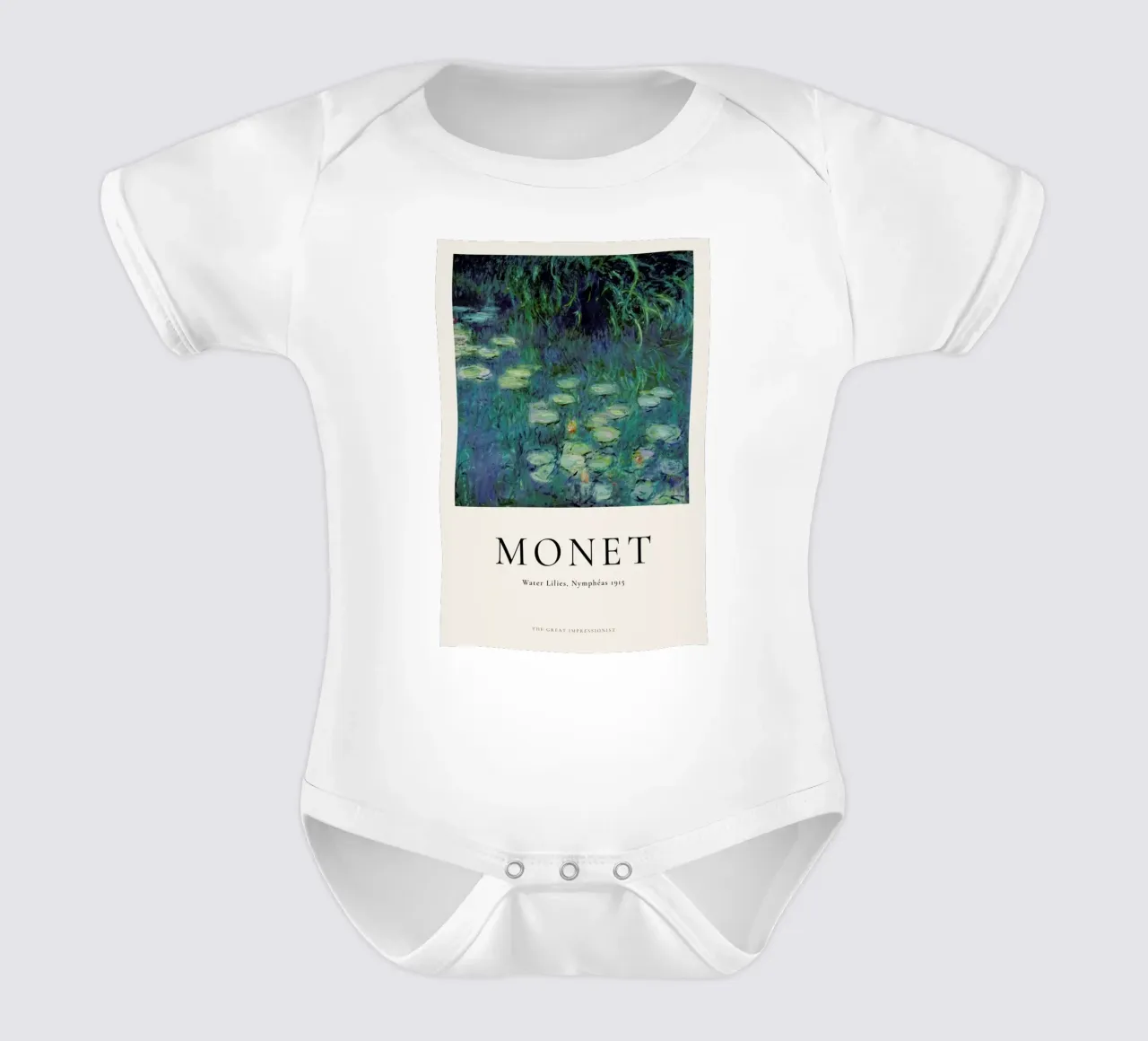 Monet - Water Lilies, Nymphéas body neonato maniche corte da ARTOTHEK