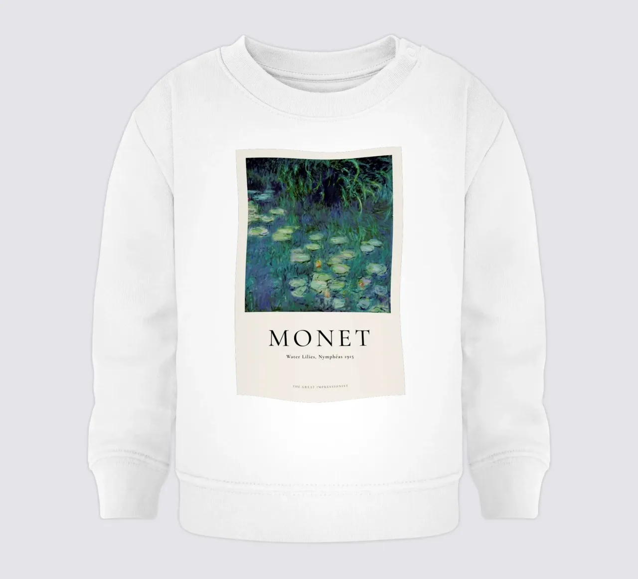 Monet - Water Lilies, Nymphéas felpa neonato da ARTOTHEK