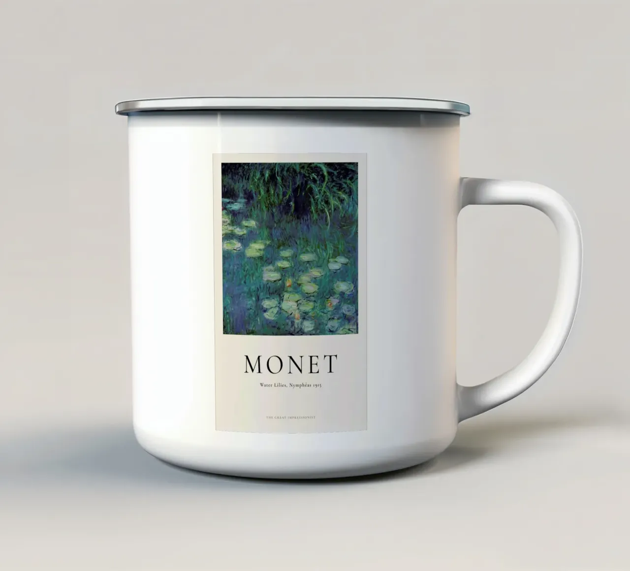 Monet - Water Lilies, Nymphéas tazza in smalto da ARTOTHEK
