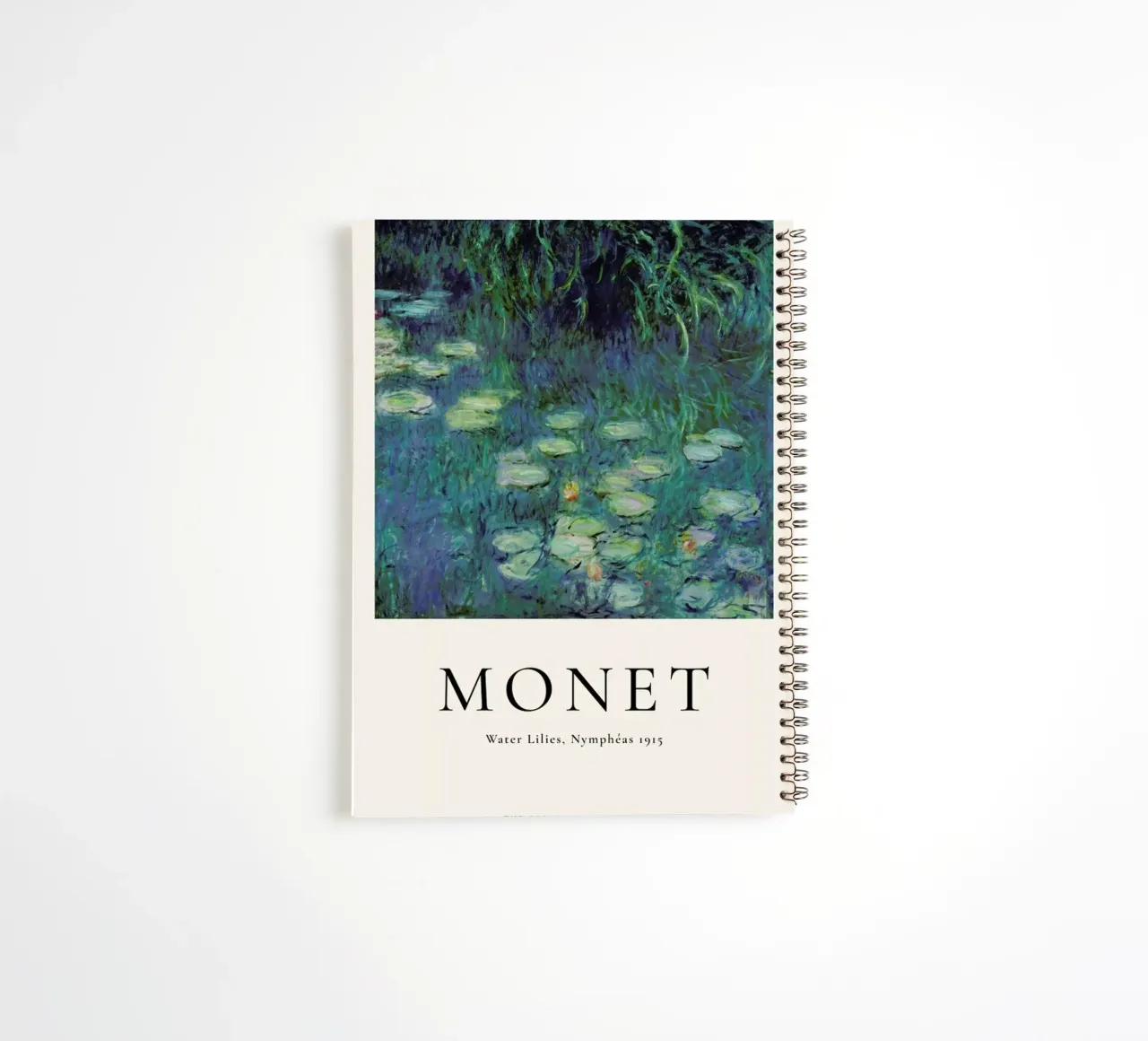 Monet - Water Lilies, Nymphéas spiral notebook by ARTOTHEK