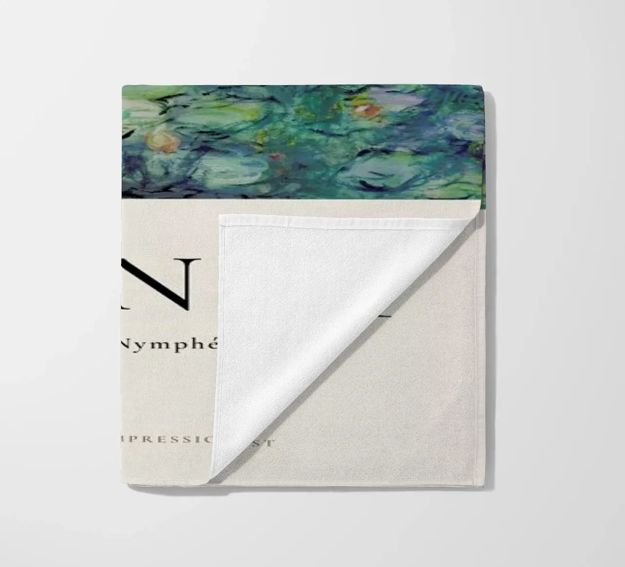 Monet - Water Lilies, Nymphéas beach towel by ARTOTHEK