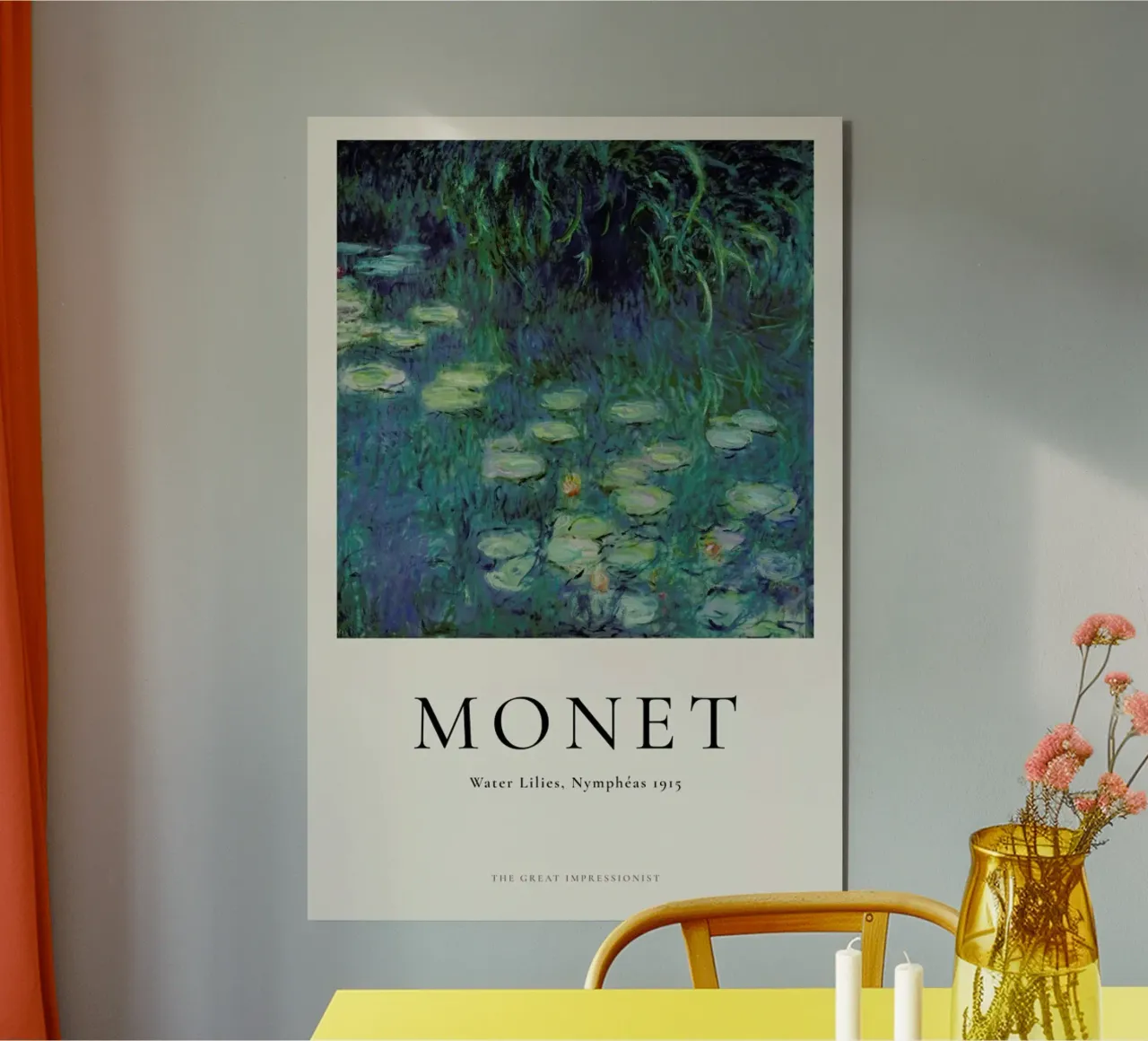 Monet - Water Lilies, Nymphéas forex plate by ARTOTHEK