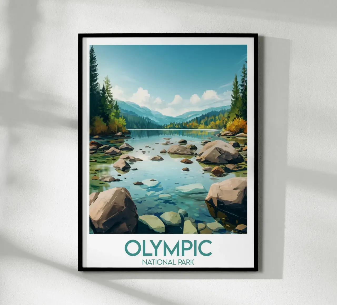 Affiche Olympic National Park poster da Frame the World