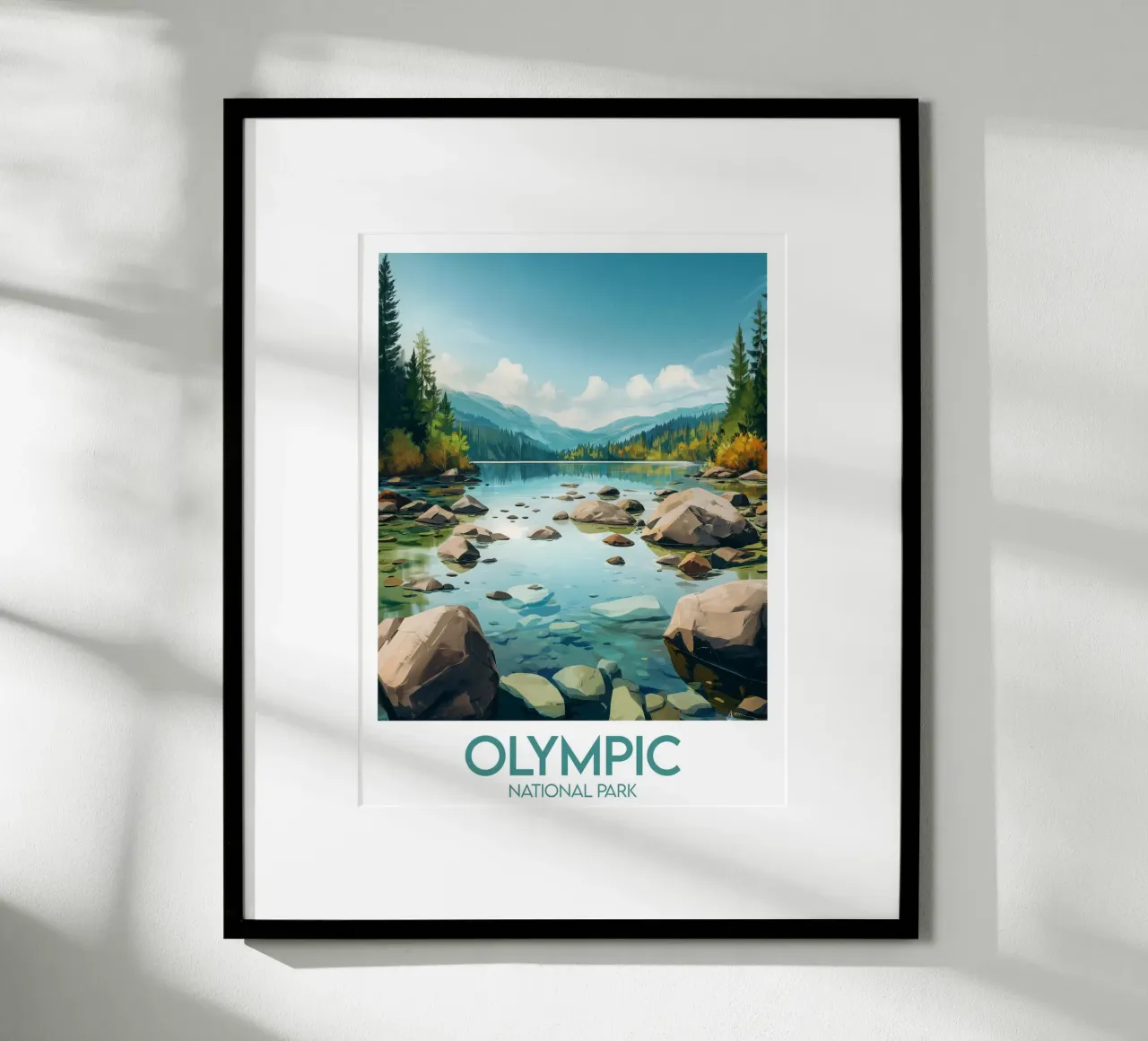Affiche Olympic National Park poster da Frame the World