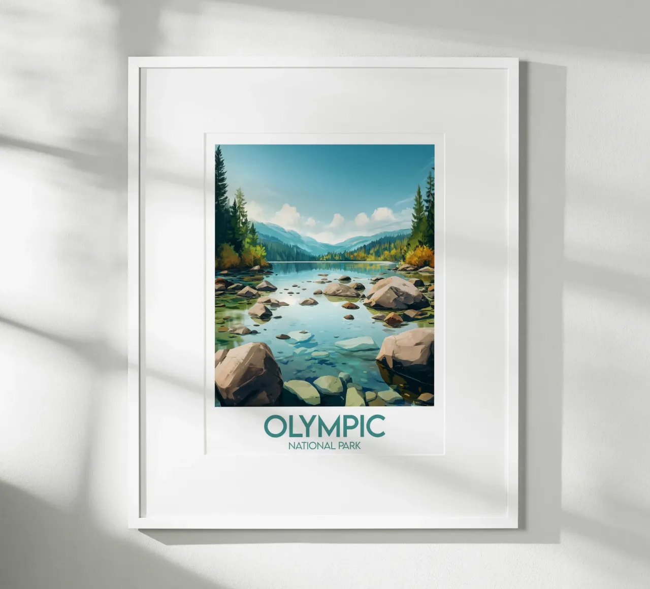 Affiche Olympic National Park poster da Frame the World